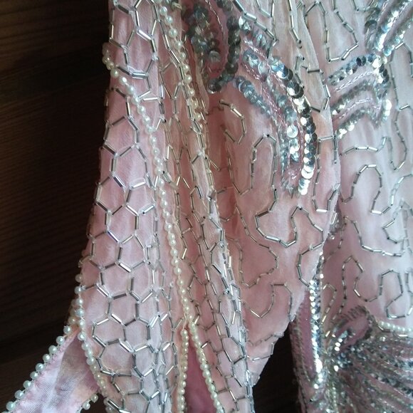 Vtg 1980s Petal Pink Trophy Top, by Tan Chho S/M - Picture 4 of 7